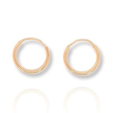 Gold Slim Huggie Earrings